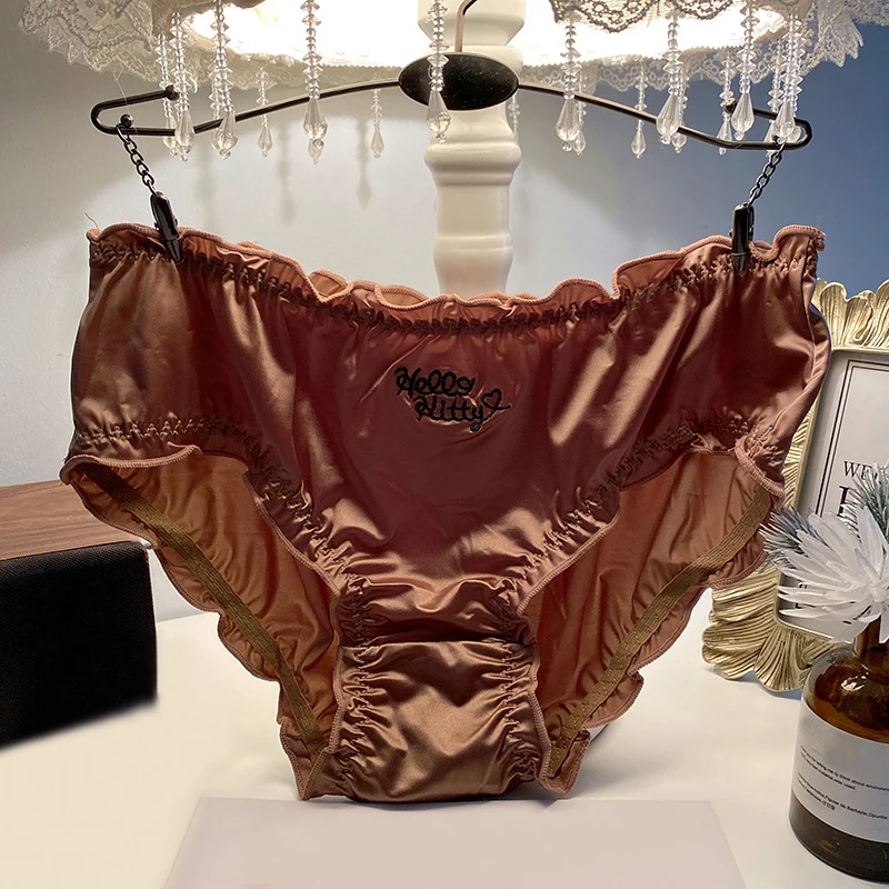Women’s Sexy Ice Silk Panties Lingerie Elegant Solid Color Soft Comfortable Underwear Briefs Sweet Girl Underpants New
Women’s Sexy Ice Silk Panties Lingerie Elegant Solid Color Soft Comfortable Underwear Briefs Sweet Girl Underpants New