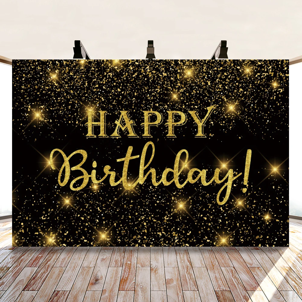 Golden Glitter Happy Birthday Black Theme Background Studio Photography Child Family Party Backdrop Prop Vinyl Wallpaper Booth
Golden Glitter Happy Birthday Black Theme Background Studio Photography Child Family Party Backdrop Prop Vinyl Wallpaper Booth