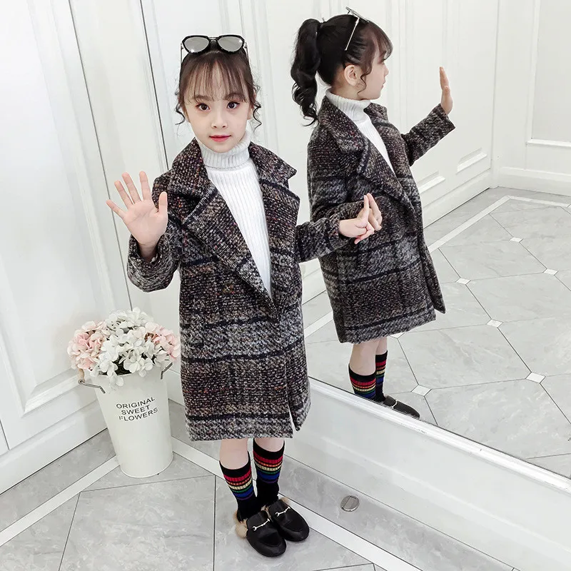 Spring Winter Girl Coat Jackets Warm Mid-Length Clothing Kids Teenage Children Tops Thicken High Quality Woolen Cloth Overcoat
Spring Winter Girl Coat Jackets Warm Mid-Length Clothing Kids Teenage Children Tops Thicken High Quality Woolen Cloth Overcoat