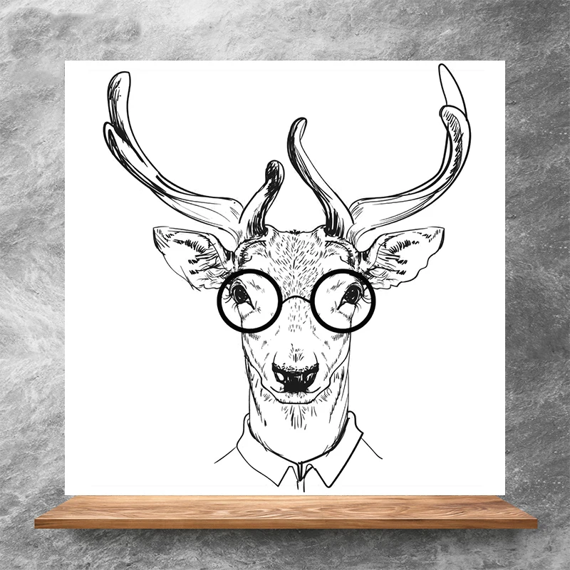 ZhuoAng Deer With Glasses Clear Stamps/Silicone Transparent Seals for DIY scrapbooking photo album Clear Stamps