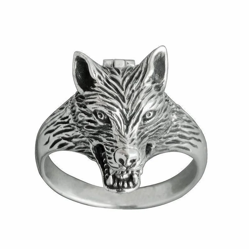 Finger fire Can open cover domineering wolf head retro men's ring characteristic ring
Finger fire Can open cover domineering wolf head retro men's ring characteristic ring