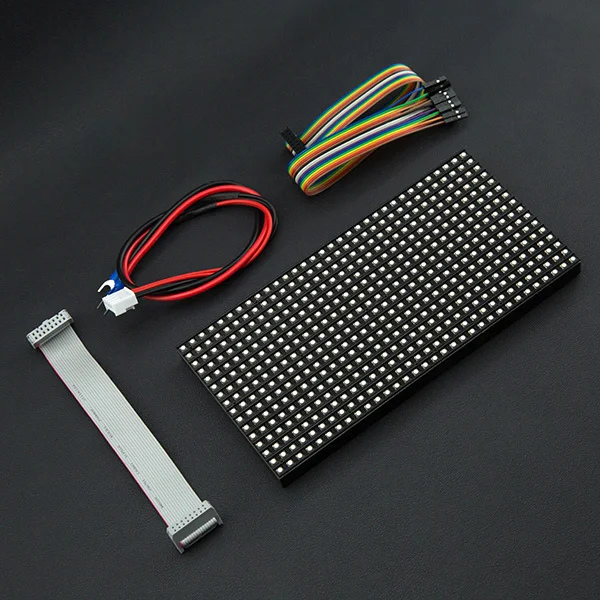 СВЕТОДИОДНЫЙ матричный экран 32x16 RGB 6-миллиметровый точечный дисплей модуль IDC