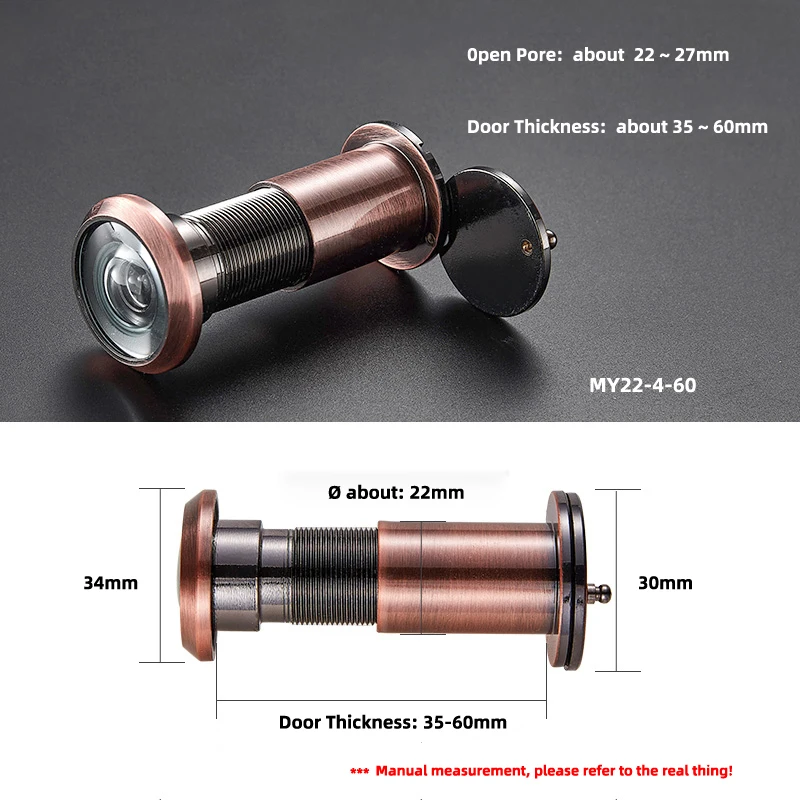 Дверной глазок с отверстиями для уборки, матовый HD объектив 14 16 22 28 32 мм с крышкой, металлический кошачий глаз, для безопасности дома, дверной глазок 
Дверной глазок с отверстиями для уборки, матовый HD объектив 14 16 22 28 32 мм с крышкой, металлический кошачий глаз, для безопасности дома, дверной глазок