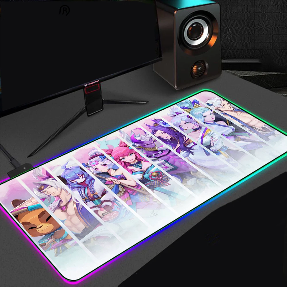 Game League of Legends Rgb Gaming Mouse Pad XXL Computer PC Gaming Accessories LED Backlight USB Gamer Keyboard Pad Gaming Desk
Game League of Legends Rgb Gaming Mouse Pad XXL Computer PC Gaming Accessories LED Backlight USB Gamer Keyboard Pad Gaming Desk
