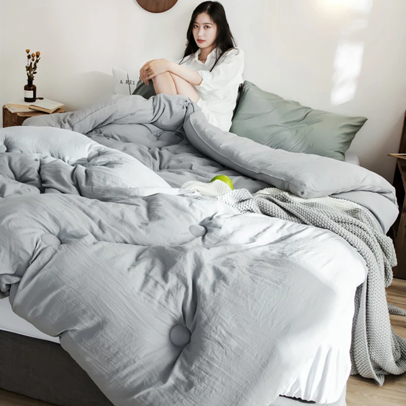 Sf Thicken Winter Comforters High-grade Goose/Duck Down Duvets Quilt 4 Seasons Down Quilts 100% Cotton Cover Pure Color Blanket
Sf Thicken Winter Comforters High-grade Goose/Duck Down Duvets Quilt 4 Seasons Down Quilts 100% Cotton Cover Pure Color Blanket