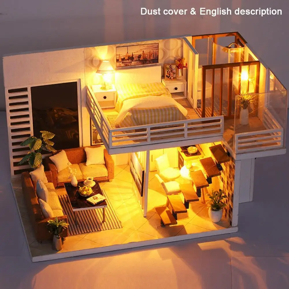 DIY Hut Assemble Model Kits Simple Elegant Wooden Furniture Dollhouse Creative Villa Toys Gifts Children Handmade U9Z5
DIY Hut Assemble Model Kits Simple Elegant Wooden Furniture Dollhouse Creative Villa Toys Gifts Children Handmade U9Z5