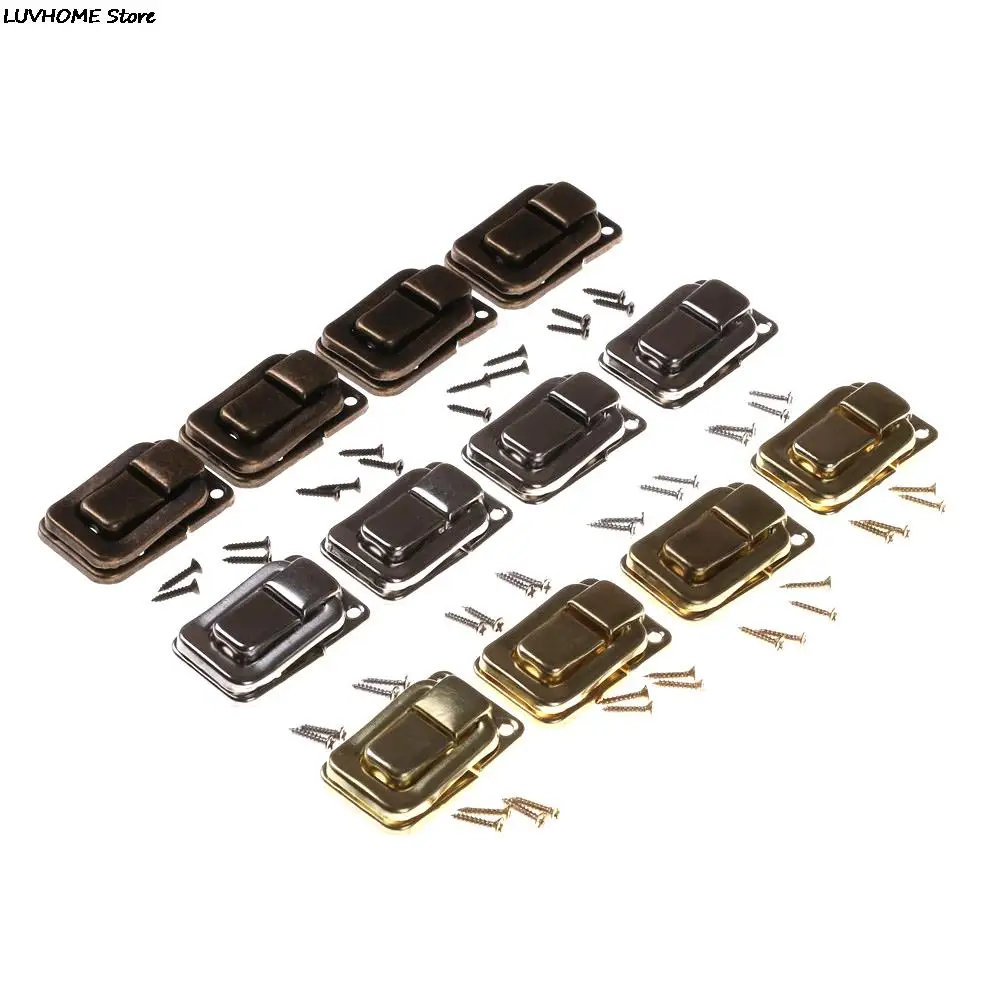ZLinKJ 4pcs Silver Fastener Toggle Lock Latch Catch Practical Locks for Suitcase Case Boxes Chests Trunk Tools
ZLinKJ 4pcs Silver Fastener Toggle Lock Latch Catch Practical Locks for Suitcase Case Boxes Chests Trunk Tools