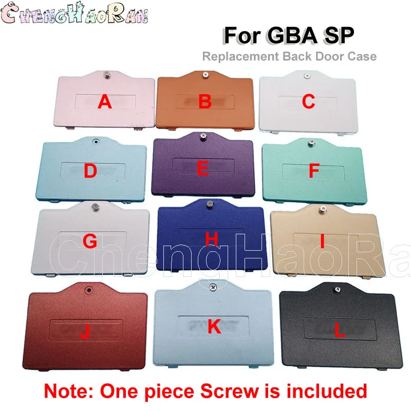 1*Screws + 1*For GBA SP Battery Cover Lid Door Replacement For GBASP Back Door Case for Gameboy Advance SP repair parts
1*Screws + 1*For GBA SP Battery Cover Lid Door Replacement For GBASP Back Door Case for Gameboy Advance SP repair parts