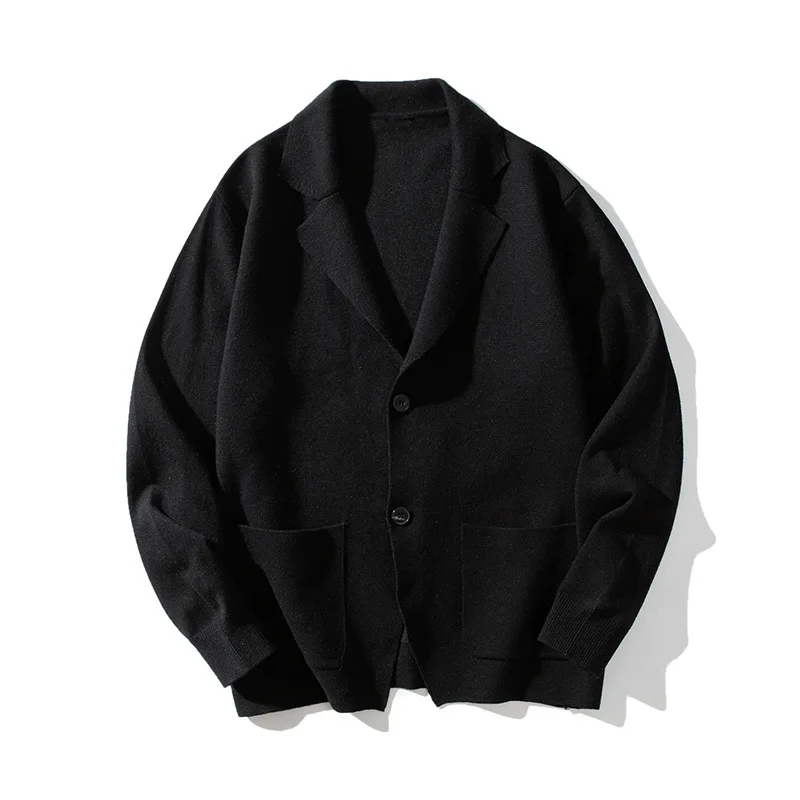 Suit Collar Sweater Men's Korean Cardigan Sweaters Male Self-cultivation Casual Handsome Sweater Long-sleeved Solid Color Jacket
Suit Collar Sweater Men's Korean Cardigan Sweaters Male Self-cultivation Casual Handsome Sweater Long-sleeved Solid Color Jacket