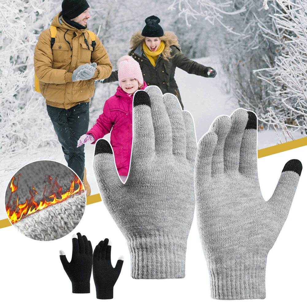 Winter Warm Knitted Gloves for Men and Women Full Finger Gloves Thermal Windproof Gloves Touch Screen Gloves Outdoor Cycling
Winter Warm Knitted Gloves for Men and Women Full Finger Gloves Thermal Windproof Gloves Touch Screen Gloves Outdoor Cycling