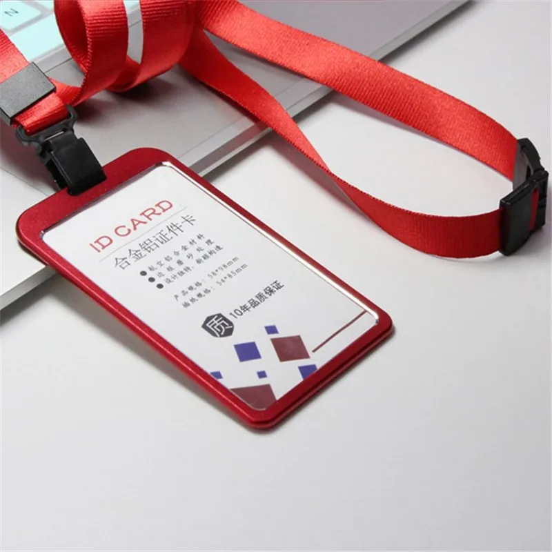 Lanyard Card Holder Neck Strap Badge Holder Metal ID Card Bus ID Business Card Cover Aluminum Photo Holder Office Stationary
Lanyard Card Holder Neck Strap Badge Holder Metal ID Card Bus ID Business Card Cover Aluminum Photo Holder Office Stationary