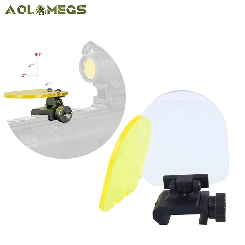 2 Pack Sight Protector 20mm Two-color High Impact Bulletproof Scope Lens Protector Clear Foldable Sight Cover Shield Rail Mount
2 Pack Sight Protector 20mm Two-color High Impact Bulletproof Scope Lens Protector Clear Foldable Sight Cover Shield Rail Mount