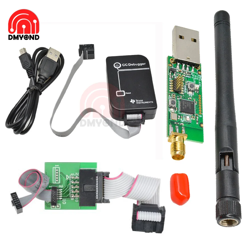 CC2531 CC2540 Zigbee Emulator CC-Debugger USB Programmer Sniffer Board with Antenna Bluetooth Module Connector Downloader Cable
CC2531 CC2540 Zigbee Emulator CC-Debugger USB Programmer Sniffer Board with Antenna Bluetooth Module Connector Downloader Cable