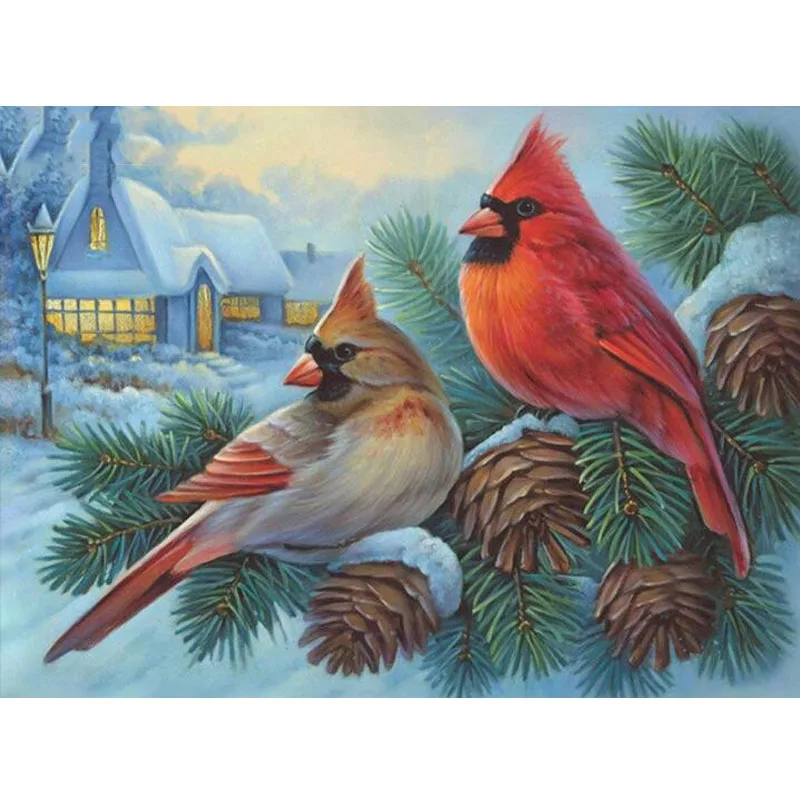 DIY Diamond Embroidery 5D Diamond Painting 2 Birds on Snow Branch" Diamond Mosaic Home Decorate Full Rhinestone Cross Stitch
DIY Diamond Embroidery 5D Diamond Painting 2 Birds on Snow Branch" Diamond Mosaic Home Decorate Full Rhinestone Cross Stitch