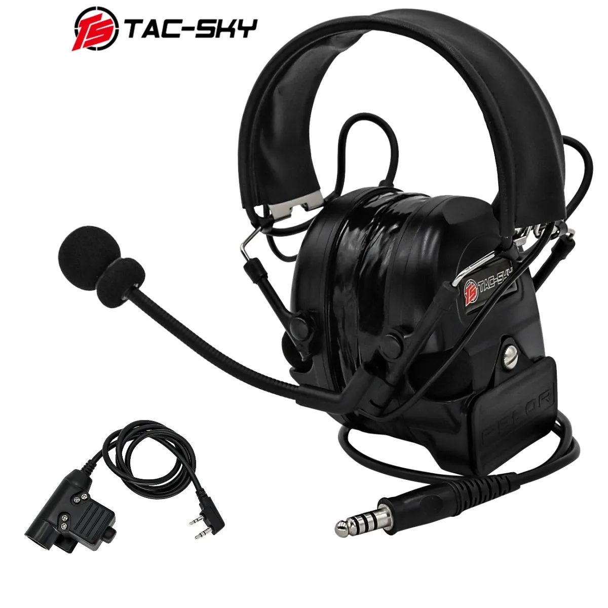 TAC-SKY COMTAC I Tactical Electronic Protective Earmuffs Outdoor Sports Noise Reduction Pickup Military Walkie-Talkie Headset
TAC-SKY COMTAC I Tactical Electronic Protective Earmuffs Outdoor Sports Noise Reduction Pickup Military Walkie-Talkie Headset