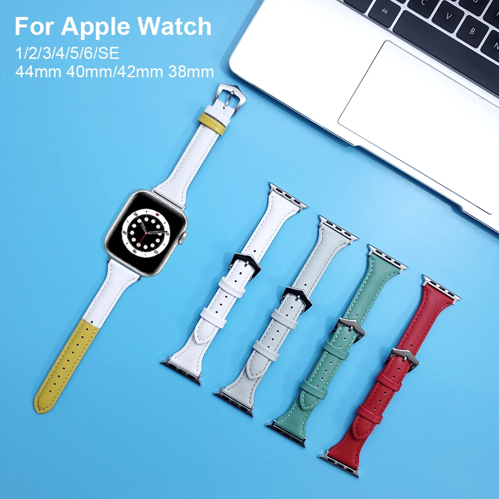 Ремешок кожаный для Apple Watch, тонкий браслет для iWatch Series 1 2 3 4 5 6 SE 44 мм 42 мм, 40 мм 38 мм
Ремешок кожаный для Apple Watch, тонкий браслет для iWatch Series 1 2 3 4 5 6 SE 44 мм 42 мм, 40 мм 38 мм