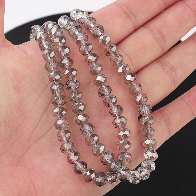 130pcs/lot Glass Faceted Gray Crystal Flat Beads Irregular Loose Beads For Jewelry Needlework Necklace Bracelet DIY Wholesale
130pcs/lot Glass Faceted Gray Crystal Flat Beads Irregular Loose Beads For Jewelry Needlework Necklace Bracelet DIY Wholesale