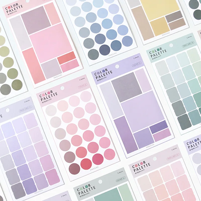 Color Palette Multifunctional Label Sticker Round Decorative Index Stickers Diary Stationary Flakes Scrapbook DIY School Supply
Color Palette Multifunctional Label Sticker Round Decorative Index Stickers Diary Stationary Flakes Scrapbook DIY School Supply
