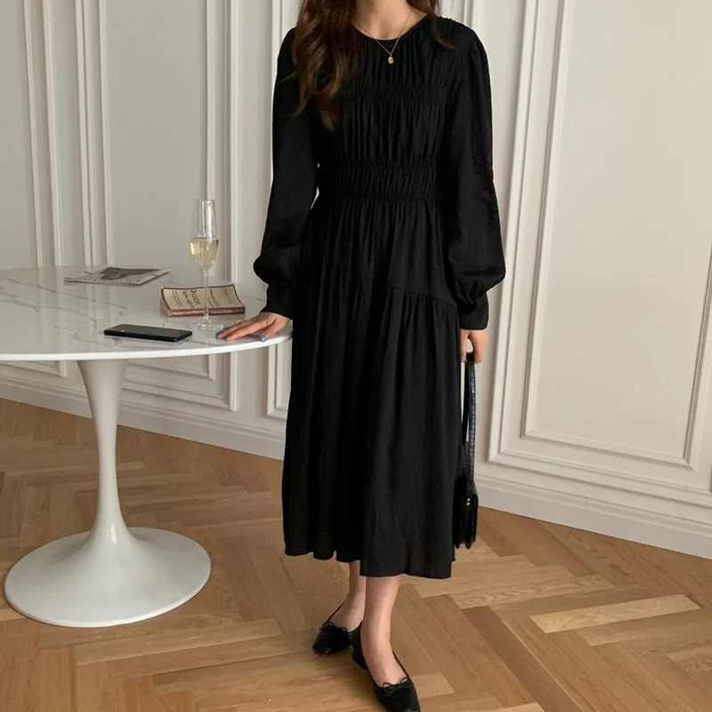 Long Sleeve Vintage Dress Women New arrival Spring Elegant Lady Party Casual a-line O-neck black Vestidos Verano 2021 Clothing
Long Sleeve Vintage Dress Women New arrival Spring Elegant Lady Party Casual a-line O-neck black Vestidos Verano 2021 Clothing