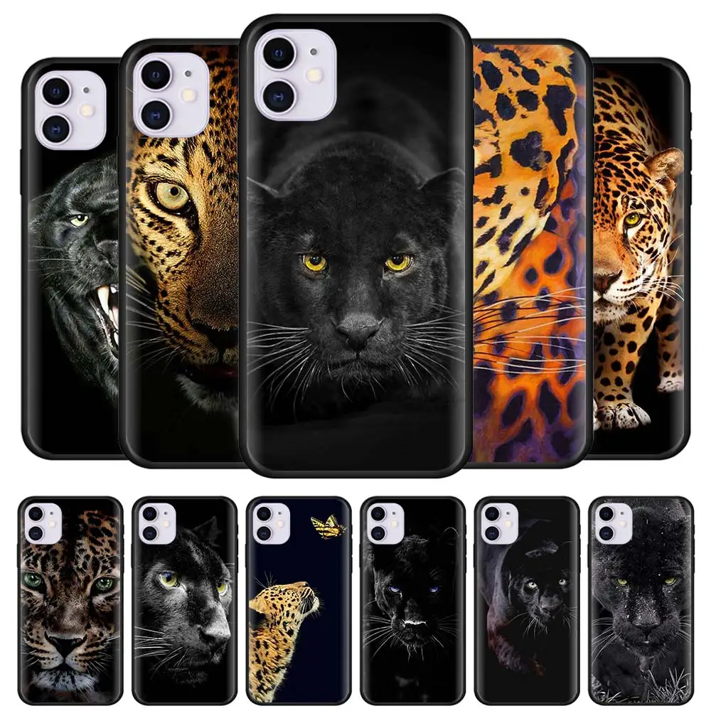 Cheetah Panther Cases for Apple iPhone 14 Plus 13 12 11 Pro X XR XS Max 7 8 SE 2020 Black Silicone Soft Phone Cover
Cheetah Panther Cases for Apple iPhone 14 Plus 13 12 11 Pro X XR XS Max 7 8 SE 2020 Black Silicone Soft Phone Cover