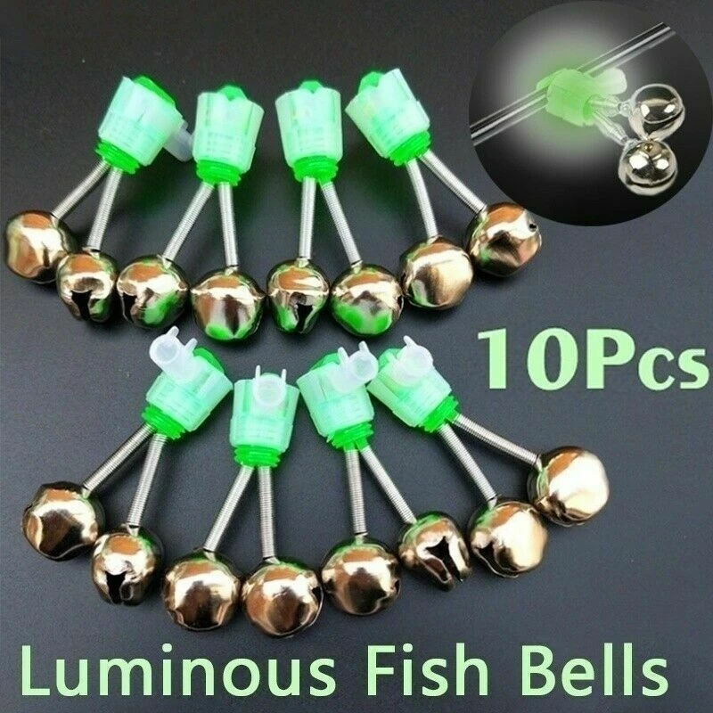 10 PCS Sea Fishing Rod Bell with Led Night Fishing Rod Bite Bait Alarm Light Twin Bells Clip Alerter Sea Fishing Practical Tools
10 PCS Sea Fishing Rod Bell with Led Night Fishing Rod Bite Bait Alarm Light Twin Bells Clip Alerter Sea Fishing Practical Tools