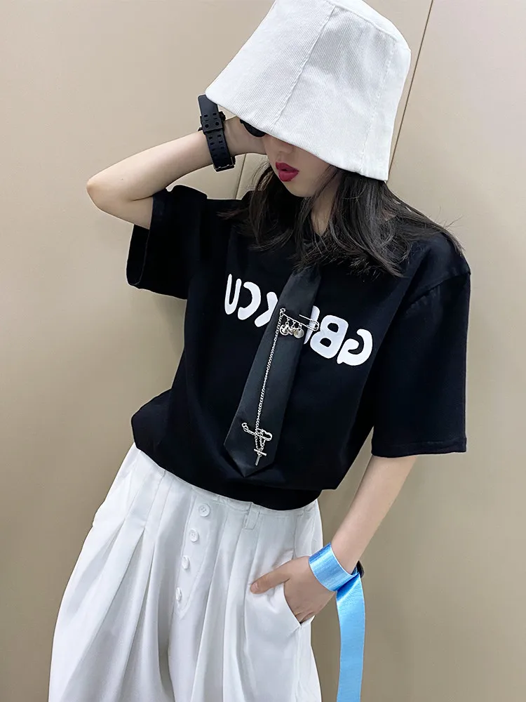Boys and Girls Tie T-shirt Summer New Korean Version of The Big Children's Casual Western Style Fan Short-sleeved All-match Top
Boys and Girls Tie T-shirt Summer New Korean Version of The Big Children's Casual Western Style Fan Short-sleeved All-match Top