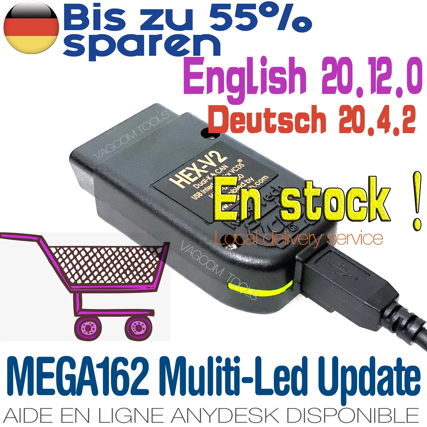 VAG COM 20.12 Newest VCDSc Interface HEX V2 for VW-AUDI Skoda Seat VAG Tool English VAGScan Spanish VAGCOM 20.4 KKL 20.12 DualK
VAG COM 20.12 Newest VCDSc Interface HEX V2 for VW-AUDI Skoda Seat VAG Tool English VAGScan Spanish VAGCOM 20.4 KKL 20.12 DualK