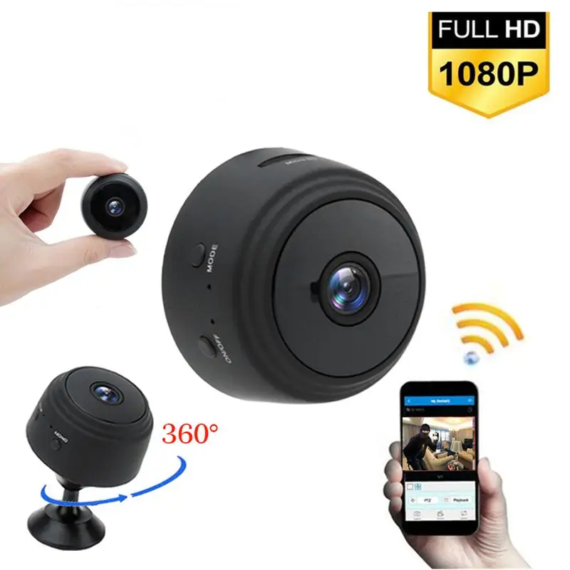 1080P Wifi мини камера для домашней безопасности P2P Спортивная WiFi ночное видение