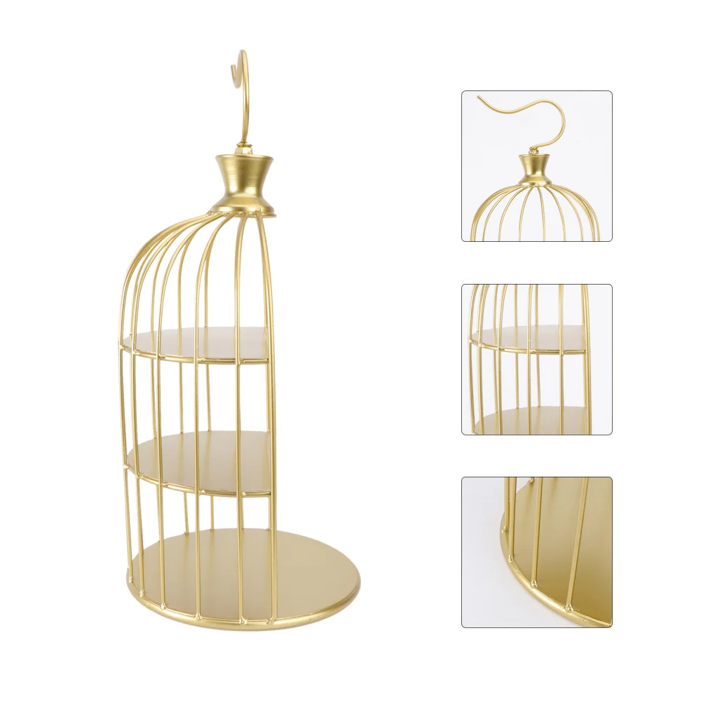 20cm Wrought Iron Bird Cage Shaped Dessert Display Stand Table Decoration Multi-layer Cake Rack Snack Holder Metal Rack Banquet 
20cm Wrought Iron Bird Cage Shaped Dessert Display Stand Table Decoration Multi-layer Cake Rack Snack Holder Metal Rack Banquet