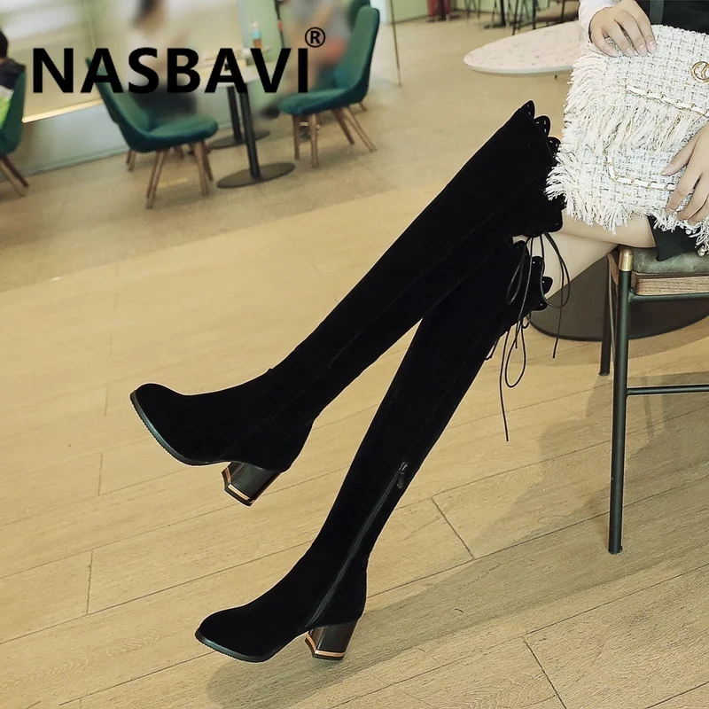 NASBAVI new fashion suede contracted Europe and America British style zipper high heel Ruffle lacing Solid color winter boots
NASBAVI new fashion suede contracted Europe and America British style zipper high heel Ruffle lacing Solid color winter boots