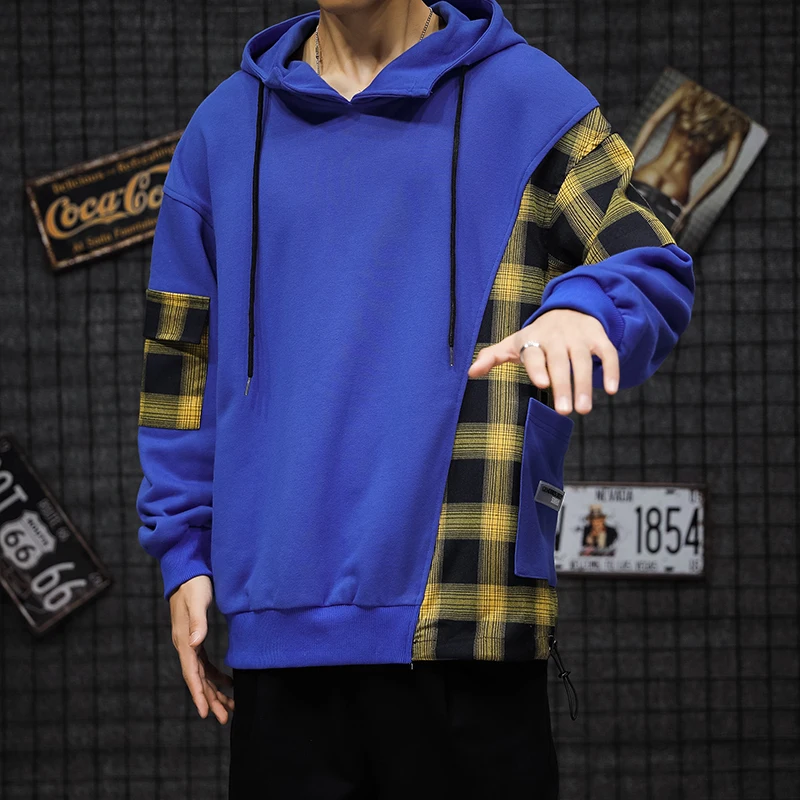 Onnestun Hoodie New Spring Autumn Men Clothing Harajuku Long Sleeve Plaid Patchwork Men Hoodies Hip Hop Oversized Hoodie
Onnestun Hoodie New Spring Autumn Men Clothing Harajuku Long Sleeve Plaid Patchwork Men Hoodies Hip Hop Oversized Hoodie
