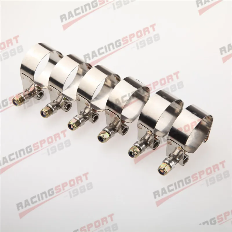 6PCS 2.5" Inch Turbo Pipe Hose Coupler T-bolt Clamps Stainless Steel 67-75mm
6PCS 2.5" Inch Turbo Pipe Hose Coupler T-bolt Clamps Stainless Steel 67-75mm