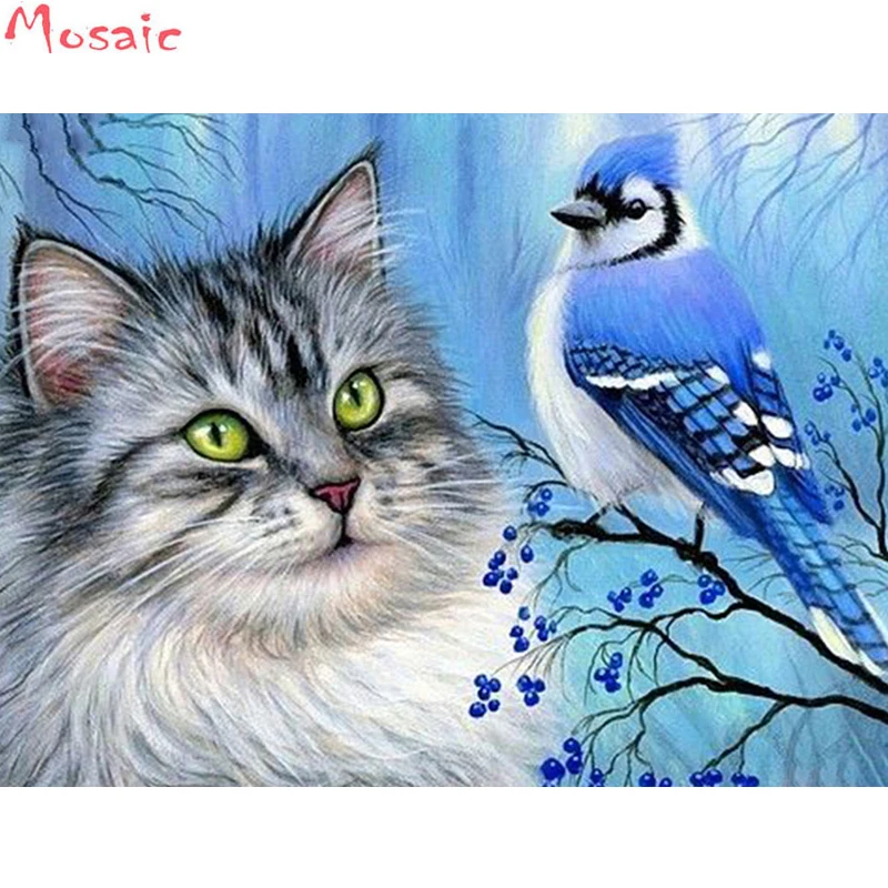 Алмазная вышивка 5D «сделай сам» с изображением кошки, животные, полная круглая стразы, мозаика, алмазная вышивка, рукоделие, вышивка 
Алмазная вышивка 5D «сделай сам» с изображением кошки, животные, полная круглая стразы, мозаика, алмазная вышивка, рукоделие, вышивка