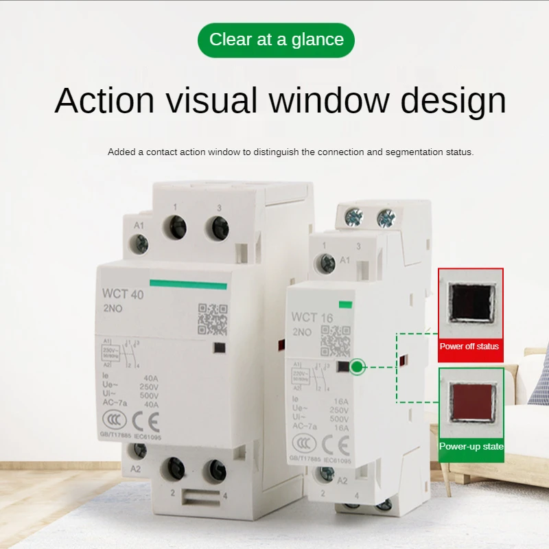Small and micro AC contactor 220V domestic air conditioner guide rail low voltage contactor
Small and micro AC contactor 220V domestic air conditioner guide rail low voltage contactor