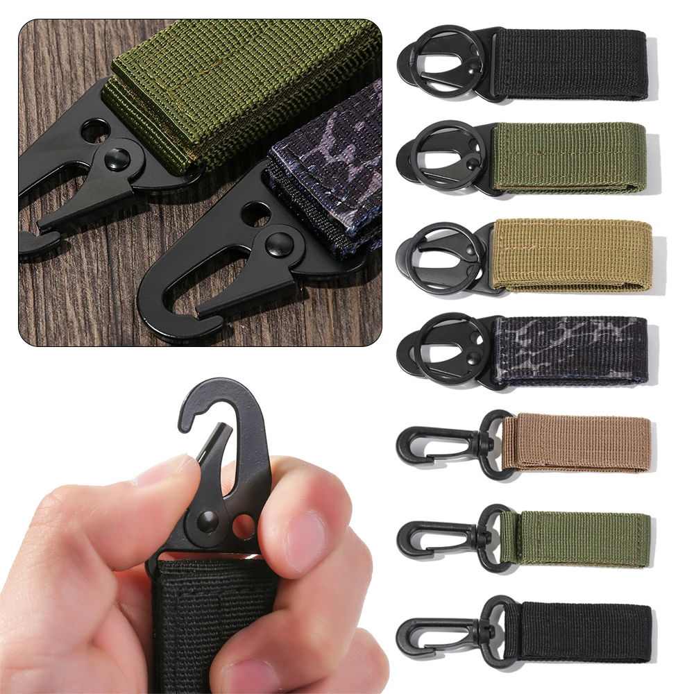 Outdoor Tactical Nylon Webbing Hanging Buckle Rotating Multi-function Key Chain Hook Military Belt Buckle Quick Hanging Accessor
Outdoor Tactical Nylon Webbing Hanging Buckle Rotating Multi-function Key Chain Hook Military Belt Buckle Quick Hanging Accessor