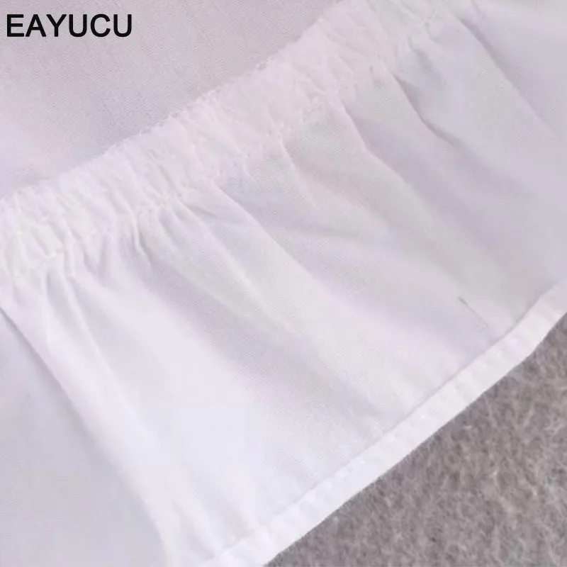 EAYUCU Casual White Summer Dress Women Chic Square Collar Lantern Sleeve Loose Single Breasted Female Dresses Ruched Robe ED184
EAYUCU Casual White Summer Dress Women Chic Square Collar Lantern Sleeve Loose Single Breasted Female Dresses Ruched Robe ED184