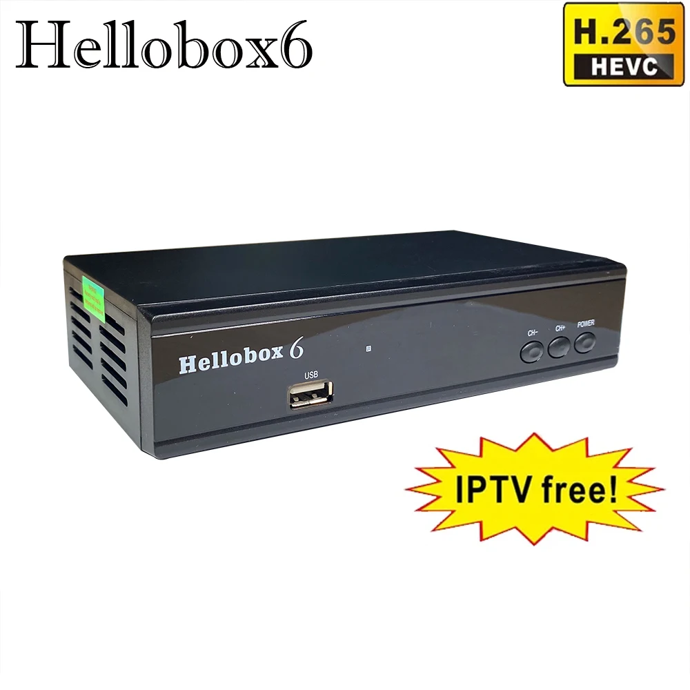Спутниковый приемник Hellobox 6 H.265 HEVC 1080P MultiStream/T2MI TV BOX декодер DVB S2 тюнер приемник совместимая прошивка с V5
Спутниковый приемник Hellobox 6 H.265 HEVC 1080P MultiStream/T2MI TV BOX декодер DVB S2 тюнер приемник совместимая прошивка с V5