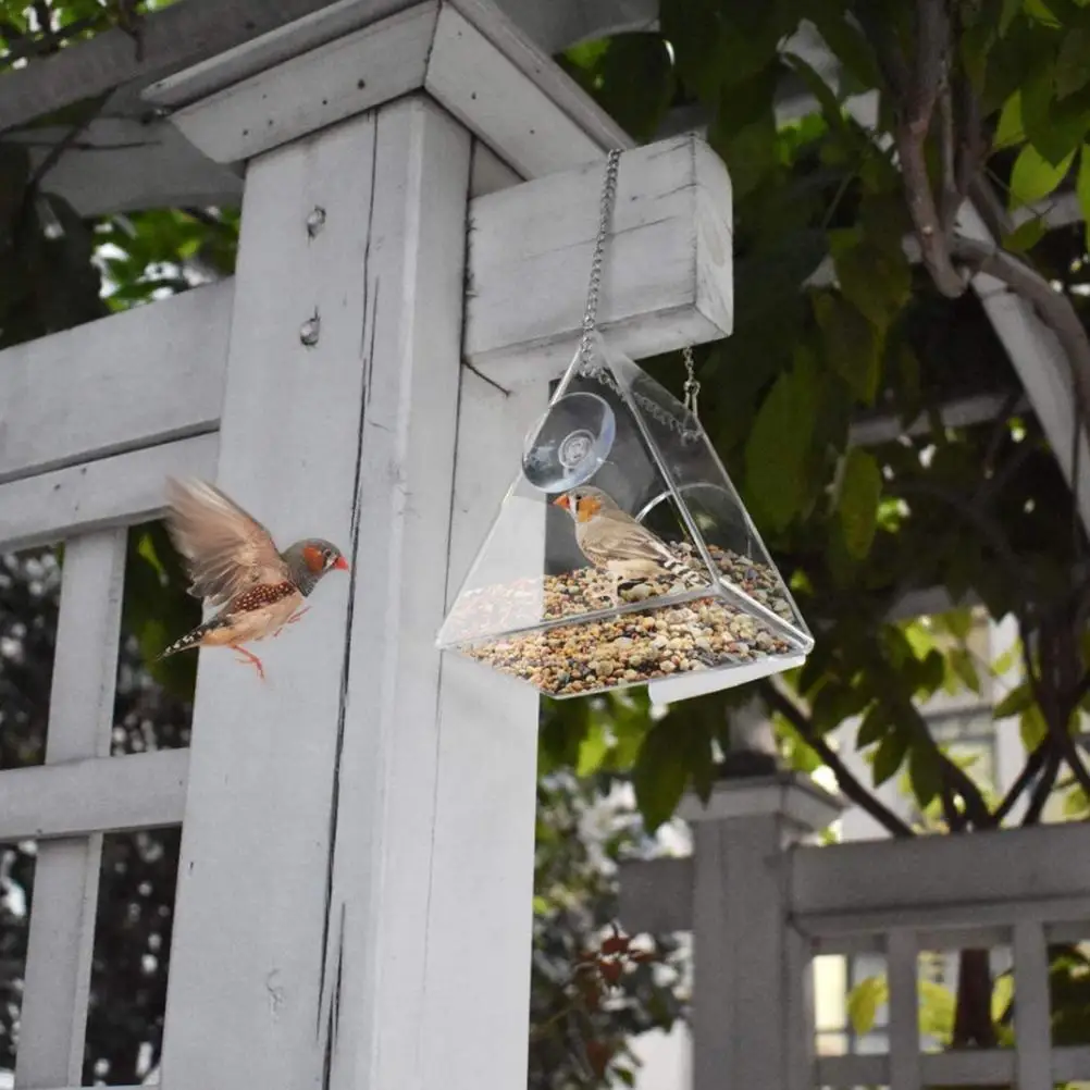 Bird Feeder Clear Acrylic Hanging Wild Bird Cages Feeder Seed Tray for Indoor and Outdoor Garden Decoration
Bird Feeder Clear Acrylic Hanging Wild Bird Cages Feeder Seed Tray for Indoor and Outdoor Garden Decoration