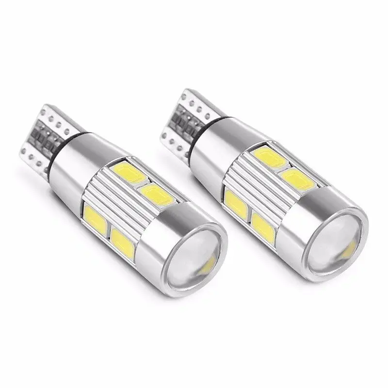 50pcs/lot T10 canbus led 10 SMD 5630 Chip 501 W5W 194 Error Free Car LED Lens Indicator Wedge Dome Light Bulb Lamp car styling
50pcs/lot T10 canbus led 10 SMD 5630 Chip 501 W5W 194 Error Free Car LED Lens Indicator Wedge Dome Light Bulb Lamp car styling