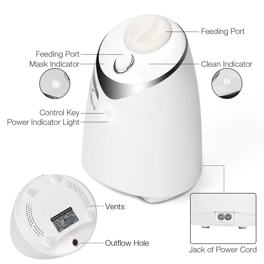 Face Mask Maker Machine Facial Treatment DIY Automatic Fruit Natural Vegetable Collagen Home Use Beauty Salon SPA Care Eng Voice
Face Mask Maker Machine Facial Treatment DIY Automatic Fruit Natural Vegetable Collagen Home Use Beauty Salon SPA Care Eng Voice
