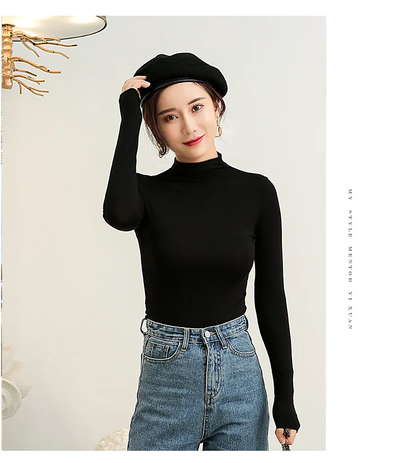 Women Korean Style T Shirt Women Long Sleeve Womens Tops 2020 Spring Autumn Tee Shirt Black
Women Korean Style T Shirt Women Long Sleeve Womens Tops 2020 Spring Autumn Tee Shirt Black