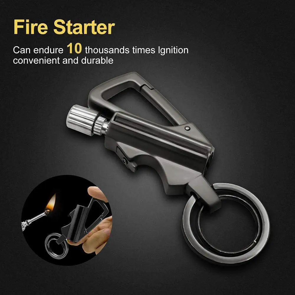 Outdoor Match Lighter, Multi-function Keychain, Windproof, No Fuel, Flint, Camping, Hiking, Hiking Essentials
Outdoor Match Lighter, Multi-function Keychain, Windproof, No Fuel, Flint, Camping, Hiking, Hiking Essentials