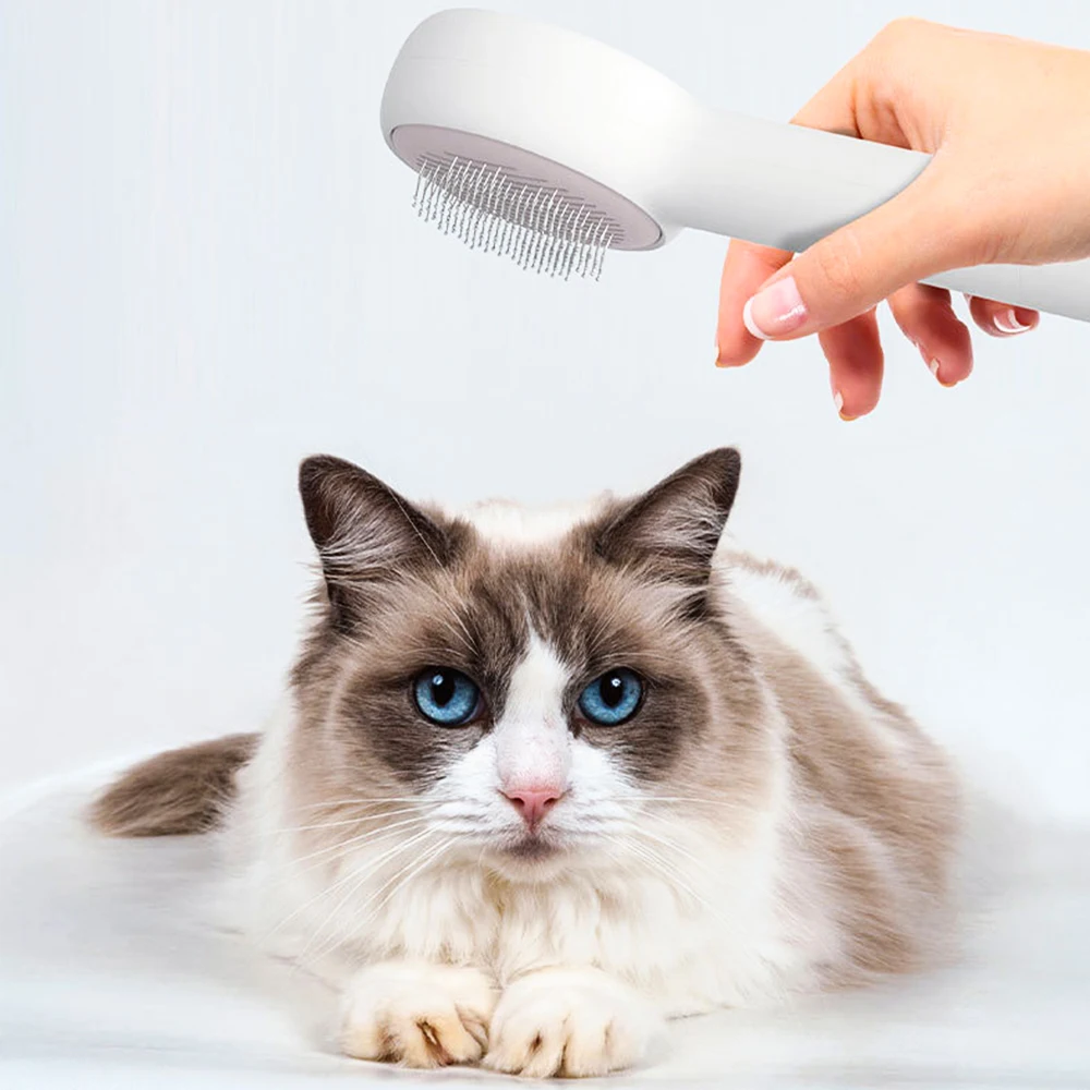 

Cat Grooming Brush Comb Cat Dog Hair Brush Self Cleaning Slicker BrushDog Can Easily Solve Tangled Hair Dirt Dander Hair Remover