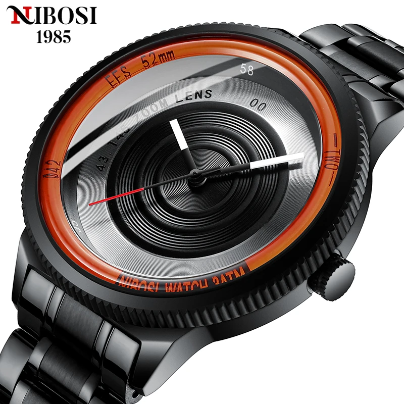 NIBOSI Camera Design Watch for Men Creative Wrist Watch Top Brand Luxury Clock Wristwatches Stainless Steel Relogio Masculino
NIBOSI Camera Design Watch for Men Creative Wrist Watch Top Brand Luxury Clock Wristwatches Stainless Steel Relogio Masculino