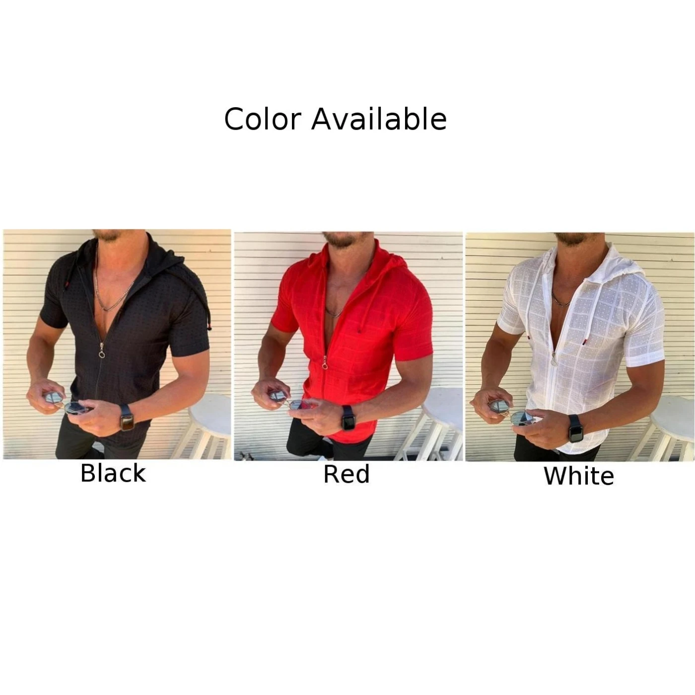 Summer Solid Color Casual Plaid Fashion Long/Short Sleeved Hoodie Zipper T Shirt Men Clothing Print Open Stitch Thin Tshirt Mens
Summer Solid Color Casual Plaid Fashion Long/Short Sleeved Hoodie Zipper T Shirt Men Clothing Print Open Stitch Thin Tshirt Mens