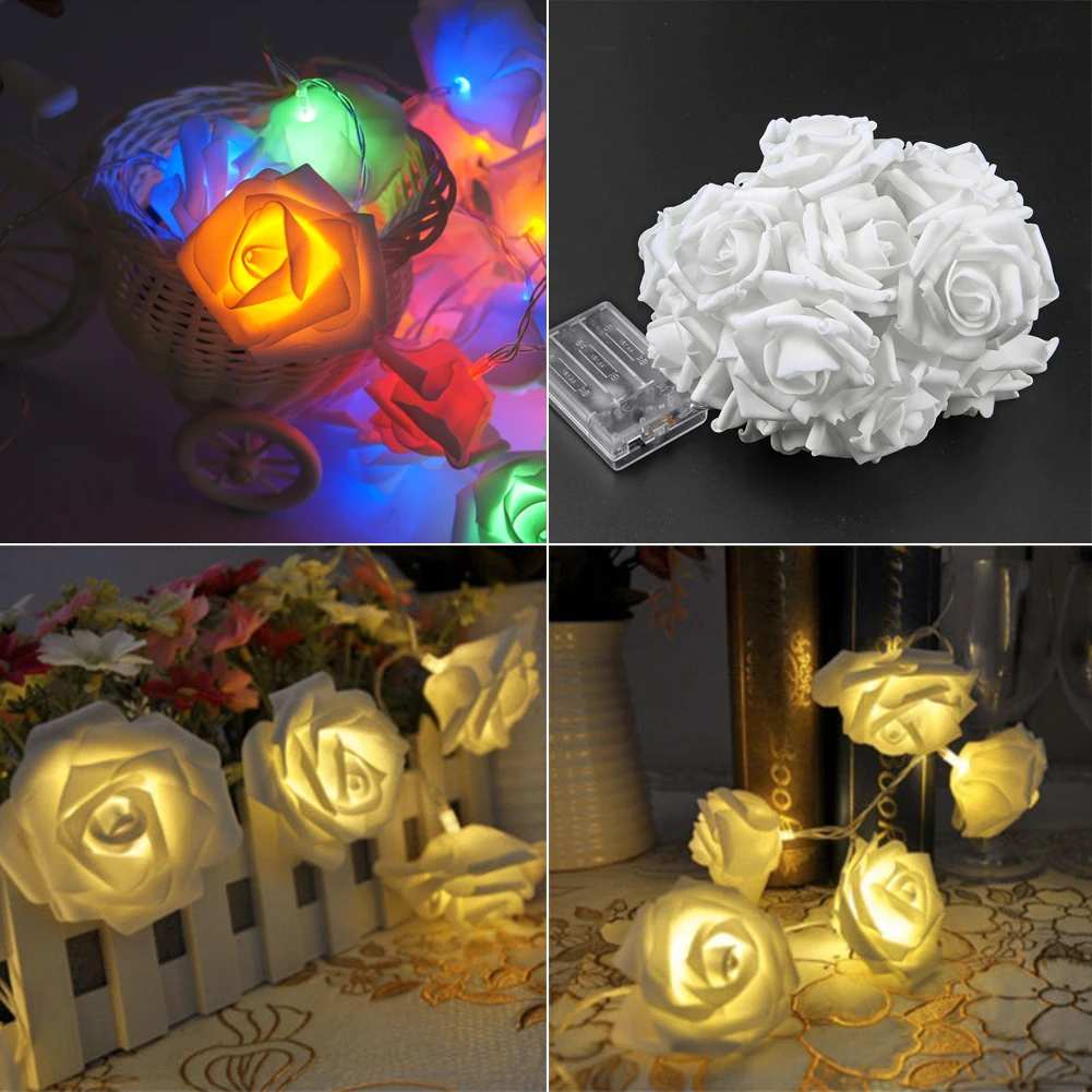 2M 20Leds Rose Flower LED Fairy String Lights Battery Operated Christmas Holiday Lighting For Home Valentine Wedding Decoration
2M 20Leds Rose Flower LED Fairy String Lights Battery Operated Christmas Holiday Lighting For Home Valentine Wedding Decoration
