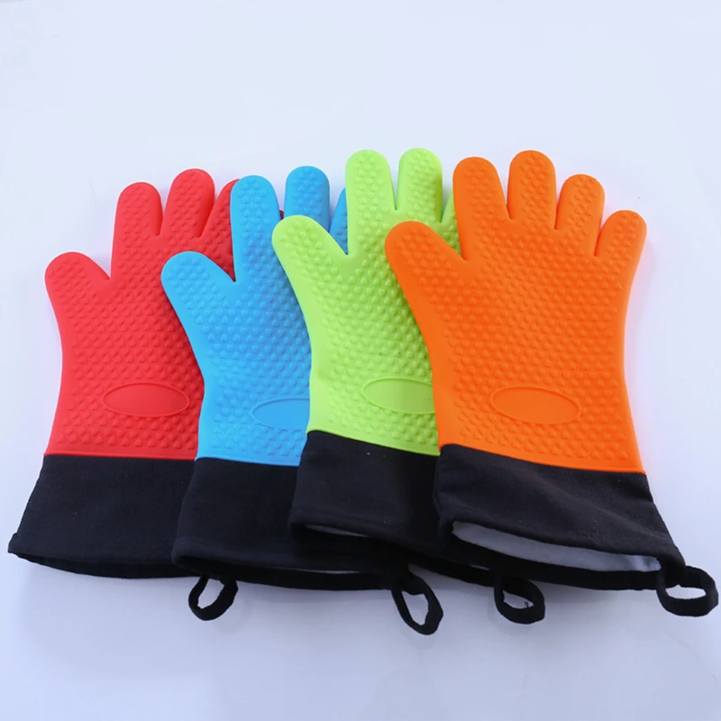 Kitchen Oven Glove Heat Resistant Silicone Thick BBQ Grill Gloves Waterproof Cooking Mitts Solid Color Baking Gloves
Kitchen Oven Glove Heat Resistant Silicone Thick BBQ Grill Gloves Waterproof Cooking Mitts Solid Color Baking Gloves
