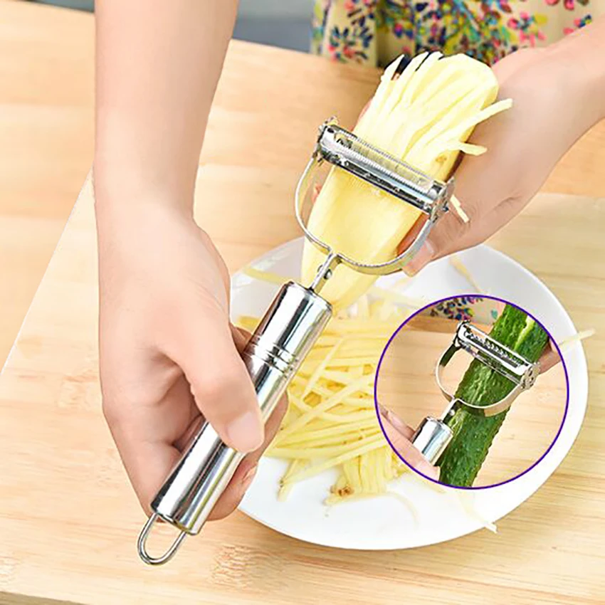Vegetable Fruit Potato Carrot Multifunctional Rotary Peeler Kitchen Tool Sharp Zesters Grater Turnip Cutter Slicer Melon Gadget
Vegetable Fruit Potato Carrot Multifunctional Rotary Peeler Kitchen Tool Sharp Zesters Grater Turnip Cutter Slicer Melon Gadget