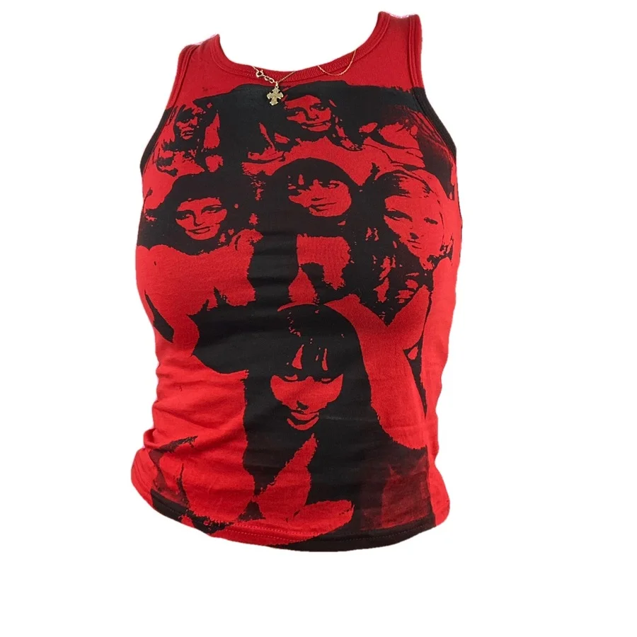 Y2K Gothic Tank Top Harajuku Hip Hop Graphic Print Sleeveless Crop Top Women Slim Fit Mini Vest Summer Clothes for Women Tops
Y2K Gothic Tank Top Harajuku Hip Hop Graphic Print Sleeveless Crop Top Women Slim Fit Mini Vest Summer Clothes for Women Tops