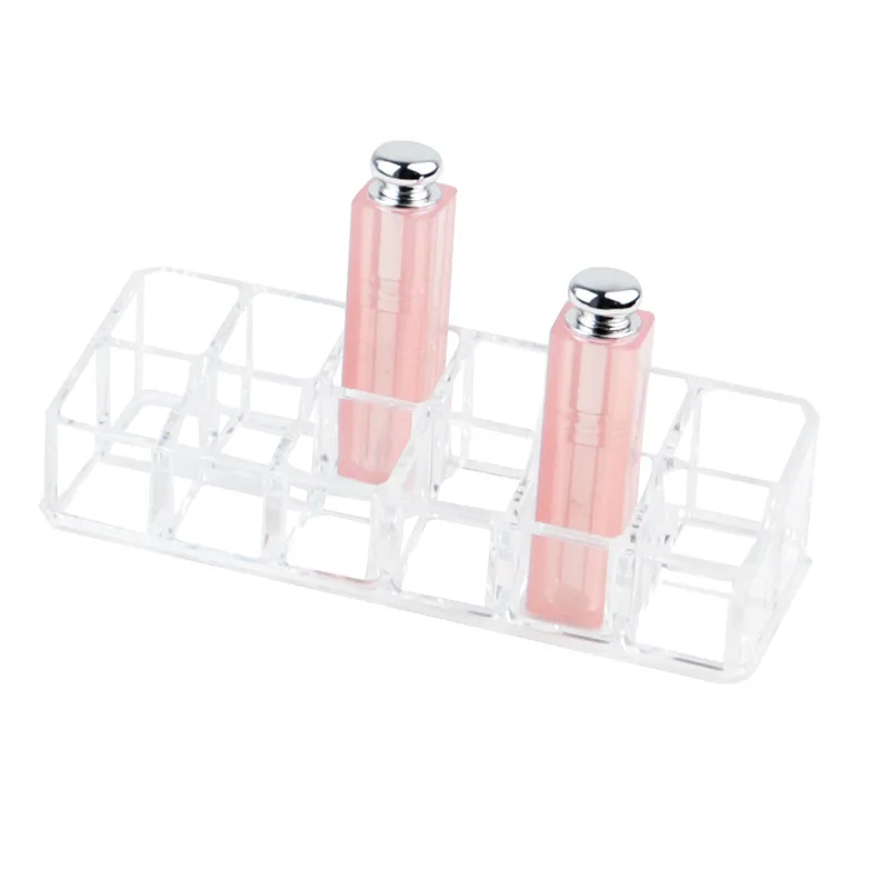 Transparent Thickened 12-Grid Lipstick Holder Mascara Cream Nail Polish Displaying Shelf Storage Box Multi-Part Cosmetic Case
Transparent Thickened 12-Grid Lipstick Holder Mascara Cream Nail Polish Displaying Shelf Storage Box Multi-Part Cosmetic Case